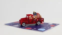 Lovepop Independence Day 7/4|Americana Truck Pop-Up Card