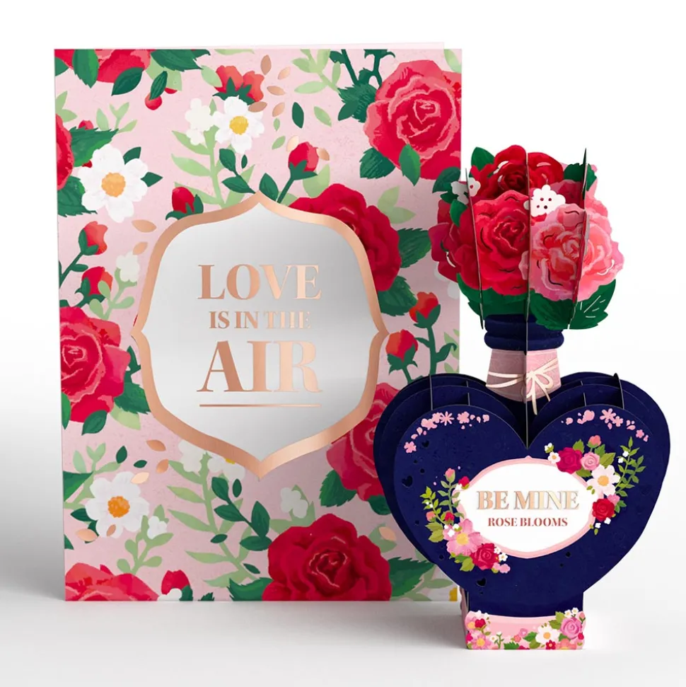Lovepop Pop-Up Bouquets|Valentine'S Day 2/14|Be Mine Pop-Up Card with Mini Potion Bouquet