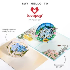 Lovepop Value Packs|Just Because|Beautiful Botanicals Box Set (Assorted 12-Pack): Paperpop® Card