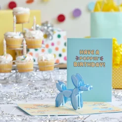 Kids Lovepop Greeting Cards|Birthday|Birthday Balloon Animal Pop-Up Card