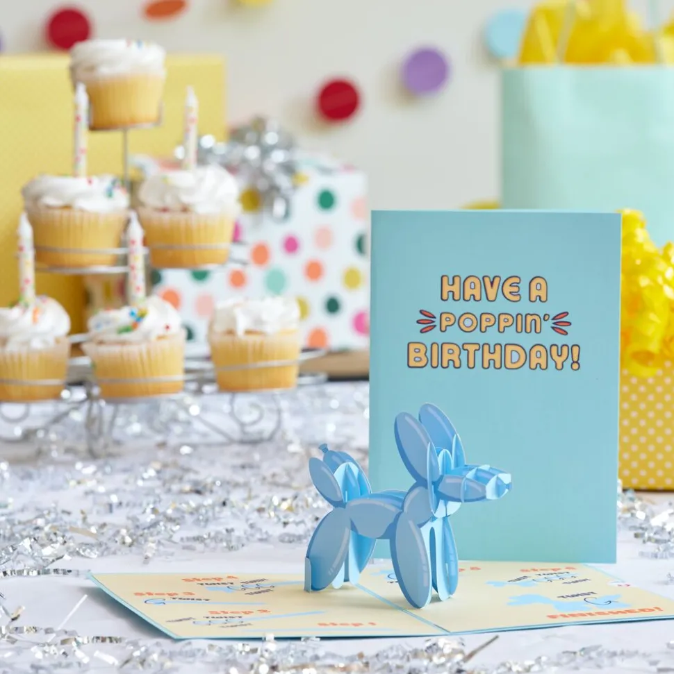 Kids Lovepop Greeting Cards|Birthday|Birthday Balloon Animal Pop-Up Card