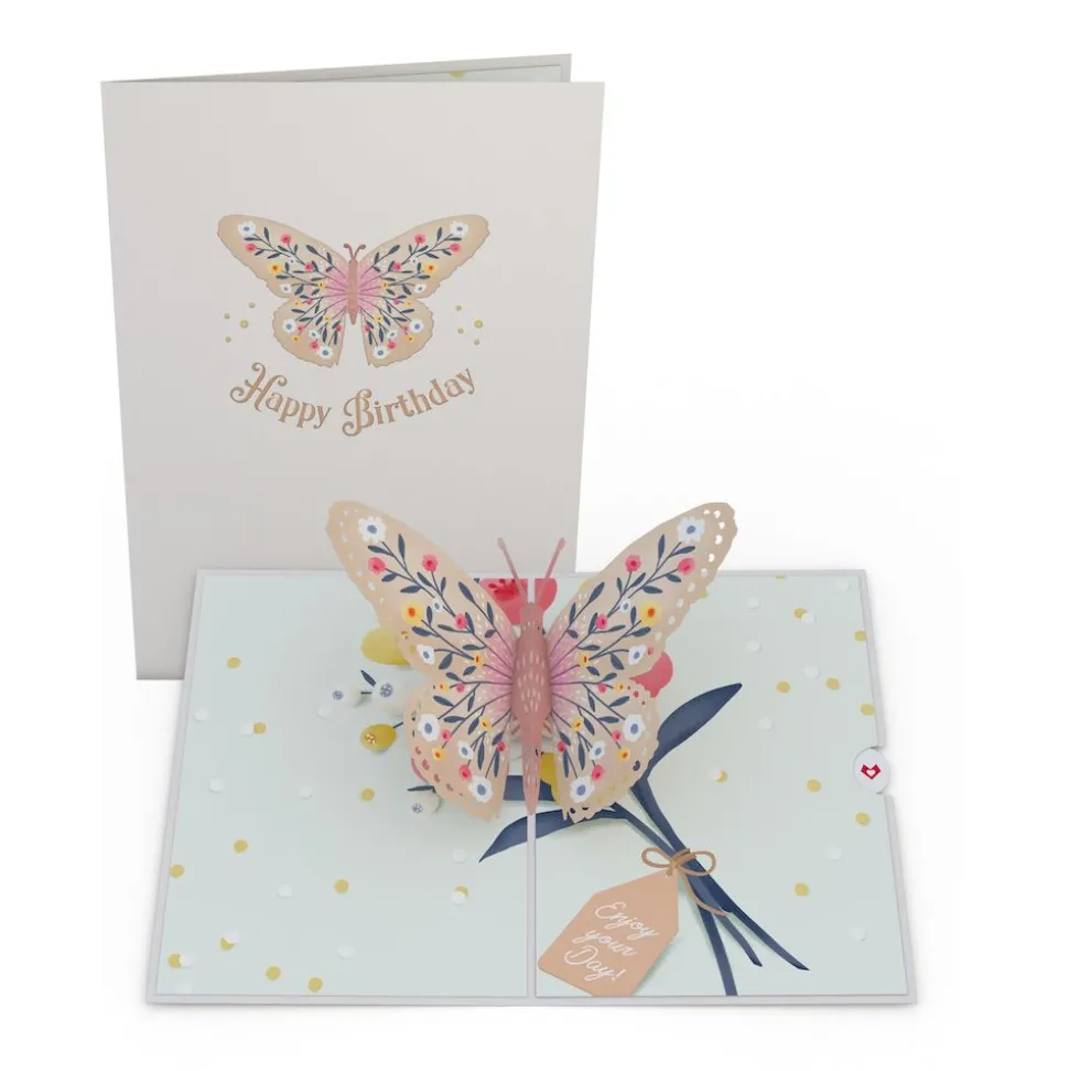 Lovepop Greeting Cards|Birthday|Birthday Butterfly Pop-Up Card