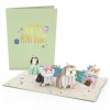 Kids Lovepop Greeting Cards|Birthday|Birthday Cats and Dogs Pop-Up Card