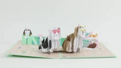 Kids Lovepop Greeting Cards|Birthday|Birthday Cats and Dogs Pop-Up Card