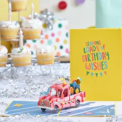 Kids Lovepop Greeting Cards|Birthday|Birthday Truck Pop-Up Card