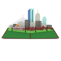 Lovepop Just Because|Boston Skyline Pop-Up Card