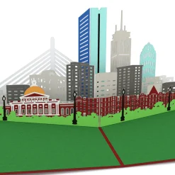 Lovepop Just Because|Boston Skyline Pop-Up Card