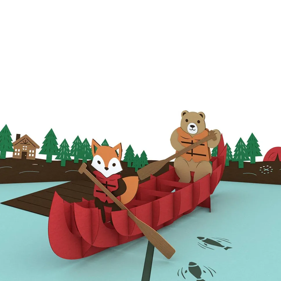 Kids Lovepop Greeting Cards|Just Because|Canoe Pop-Up Card
