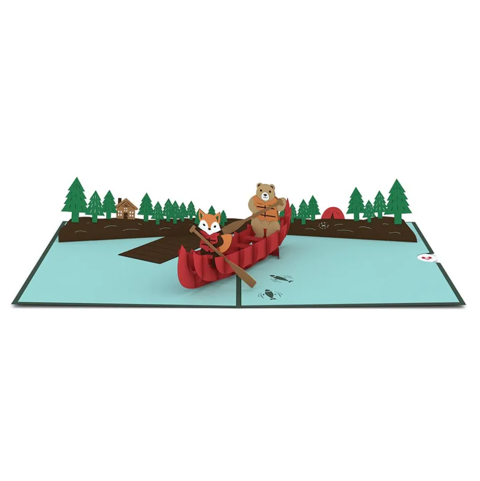 Kids Lovepop Greeting Cards|Just Because|Canoe Pop-Up Card