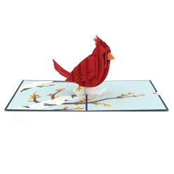 Lovepop Greeting Cards|Get Well|Cardinal Pop-Up Card