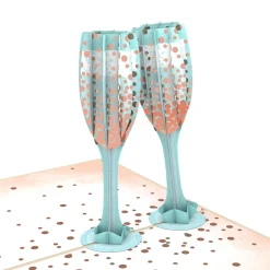 Lovepop Greeting Cards|Congratulations|Champagne Toast Pop-Up Card