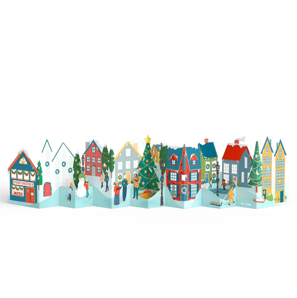 Lovepop Decor|Christmas 12/25|Christmas Loooooong Card™ 3-Pack (Expands to 2 feet)