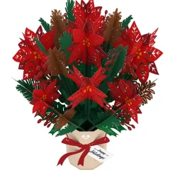 Lovepop Pop-Up Bouquets|Christmas 12/25|Christmas Poinsettia Bouquet