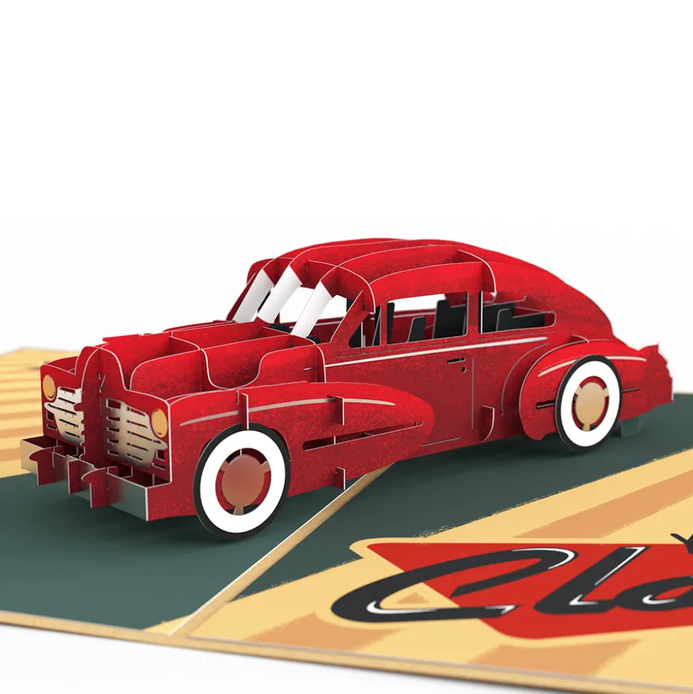 Lovepop Birthday|Classic Car 50th Birthday Pop-Up Card and Sentiment Set