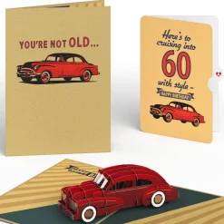 Lovepop Birthday|Classic Car 60th Birthday Pop-Up Card and Sentiment Set