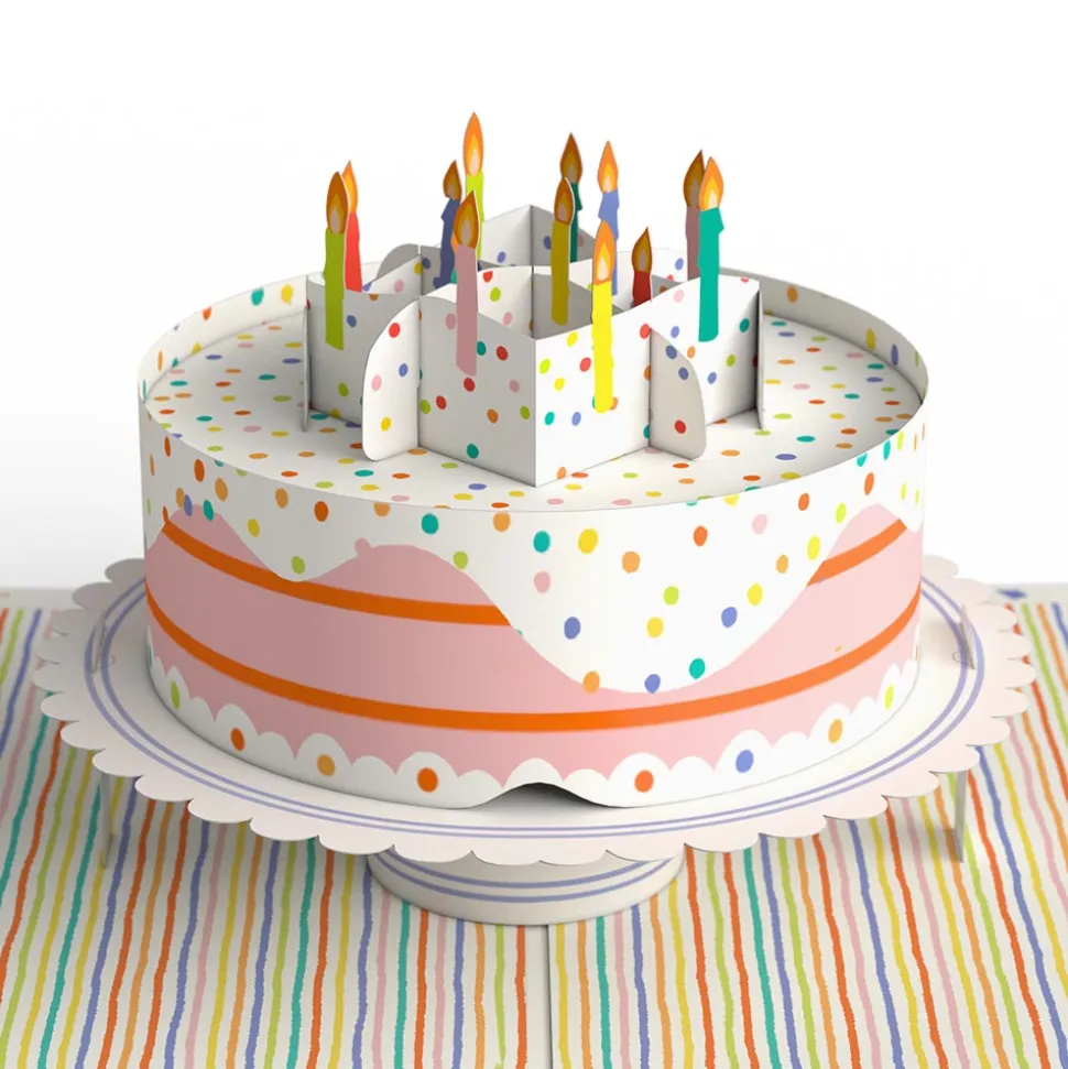 Lovepop Birthday|Confetti Cake 40th Birthday Pop-Up Card and Sentiment Set