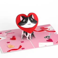 Kids Lovepop Greeting Cards|Valentine'S Day 2/14|Crafty Cat Valentine’s Day Surprise Pop-Up Card