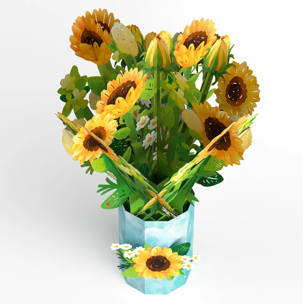 Lovepop Pop-Up Bouquets|Card & Gift Bundles|Daisy Greetings Plushpop Card and Bouquet Bundle