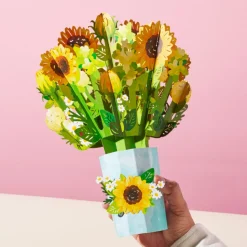 Lovepop Pop-Up Bouquets|Card & Gift Bundles|Daisy Greetings Plushpop Card and Bouquet Bundle
