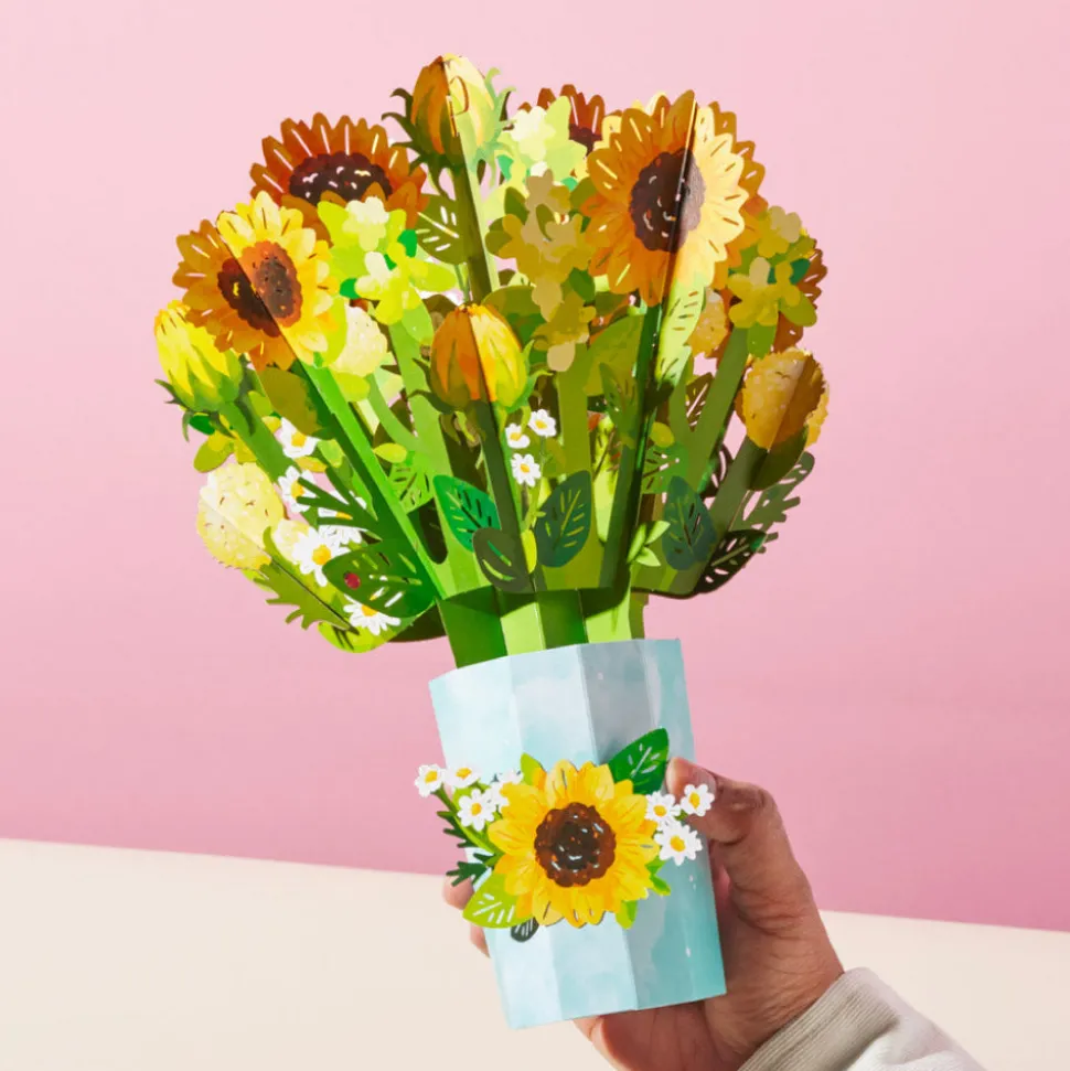 Lovepop Pop-Up Bouquets|Card & Gift Bundles|Daisy Greetings Plushpop Card and Bouquet Bundle