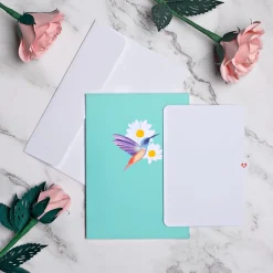 Lovepop Greeting Cards|Birthday|Daisy Patch Hummingbirds Pop-Up Card