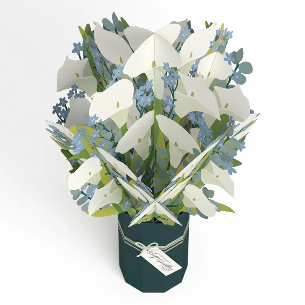 Lovepop Pop-Up Bouquets|Card & Gift Bundles|Deepest Sympathy Pop-Up Card & Bouquet Bundle