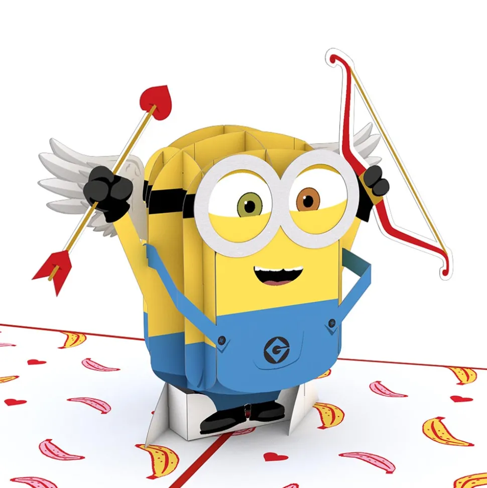 Kids Lovepop Greeting Cards|Anniversary|Despicable Me Minions Bananas For You Pop-Up Card