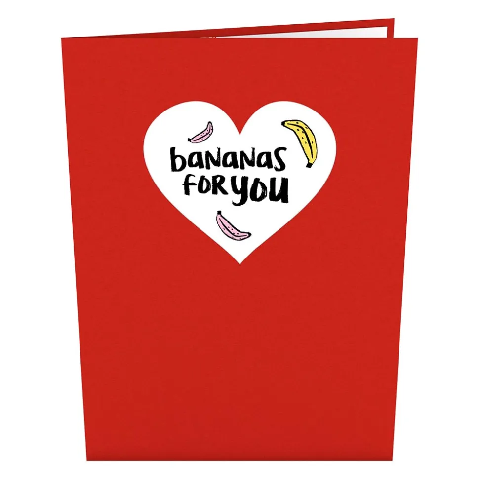 Kids Lovepop Greeting Cards|Anniversary|Despicable Me Minions Bananas For You Pop-Up Card