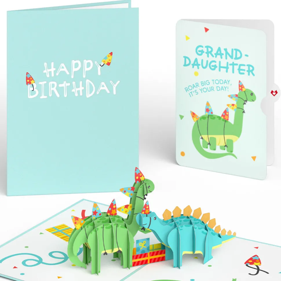 Lovepop Birthday|Dinosaurs Birthday Pop-Up Card and Sentiment Set for Granddaughter