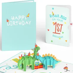 Lovepop Birthday|Dinosaurs 1st Birthday Pop-Up Card and Sentiment Set