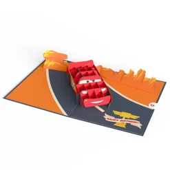 Lovepop Greeting Cards|Birthday|Disney and Pixar Cars Lightning McQueen Kachow! Birthday Pop-Up Card