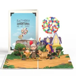 Lovepop Card & Gift Bundles|Decor|Disney and Pixar Up Birthday Adventures Pop-Up Card & Bouquet Bundle