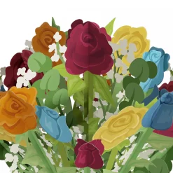Lovepop Pop-Up Bouquets|Flower Buds|Disney and Pixar Up House Flower Buds Bouquet
