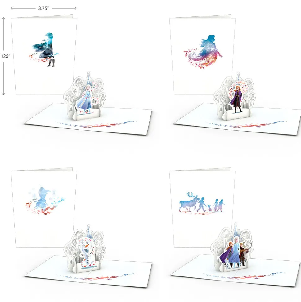 Kids Lovepop Notecards|Christmas 12/25|Disney Frozen 2 Notecards (Assorted 4-Pack)