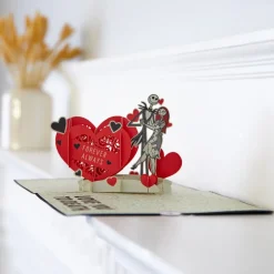 Kids Lovepop Anniversary|Valentine'S Day 2/14|Disney Tim Burton's The Nightmare Before Christmas Love You to Death Pop-Up Card