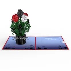 Lovepop Pop-Up Bouquets|Disney|Disney Tim Burton's The Nightmare Before Christmas Card with Mini Bouquet