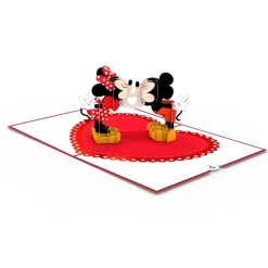 Kids Lovepop Anniversary|Wedding|Disney's Mickey & Minnie Heart-to-Heart Pop-Up Card