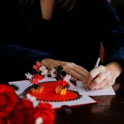 Kids Lovepop Anniversary|Wedding|Disney's Mickey & Minnie Heart-to-Heart Pop-Up Card