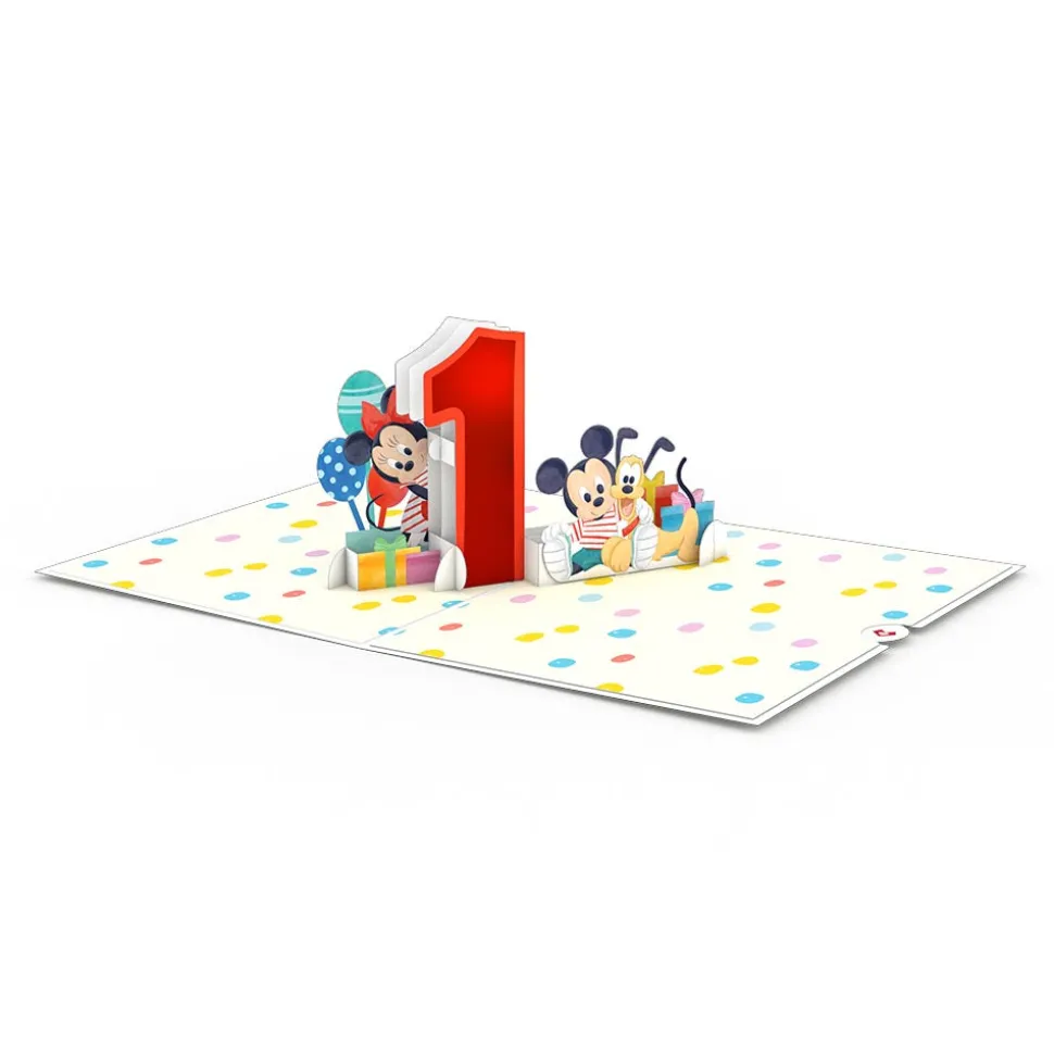 Kids Lovepop Birthday|Baby|Disney's Mickey and Friends 1st Birthday Pop-Up Card