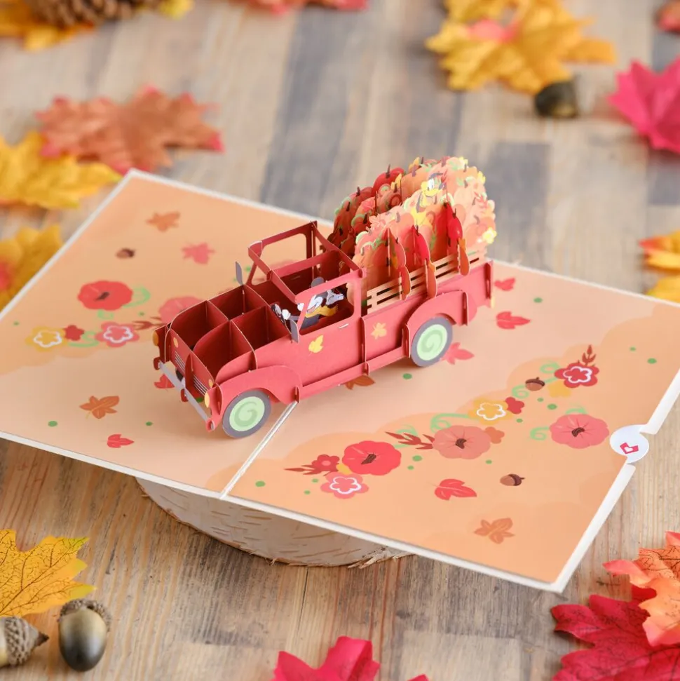 Kids Lovepop Thanksgiving 11/27|Kids|Disney's Mickey Mouse Festive Fall Greetings Pop-Up Card