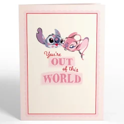 Lovepop Greeting Cards|Valentine'S Day 2/14|Disney's Stitch & Angel You’re Out Of This World Pop-Up Card