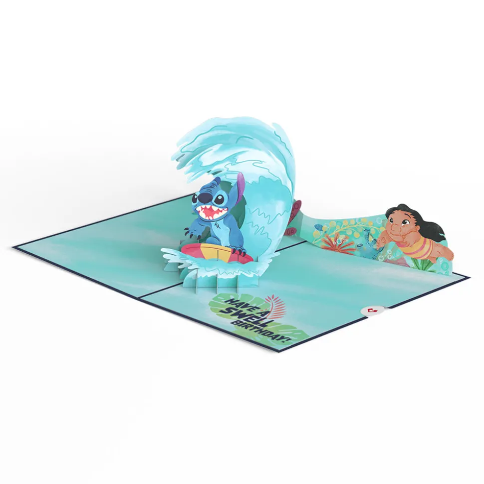 Lovepop Birthday|Disney|Disney's Stitch Cowabunga Birthday Pop-Up Card