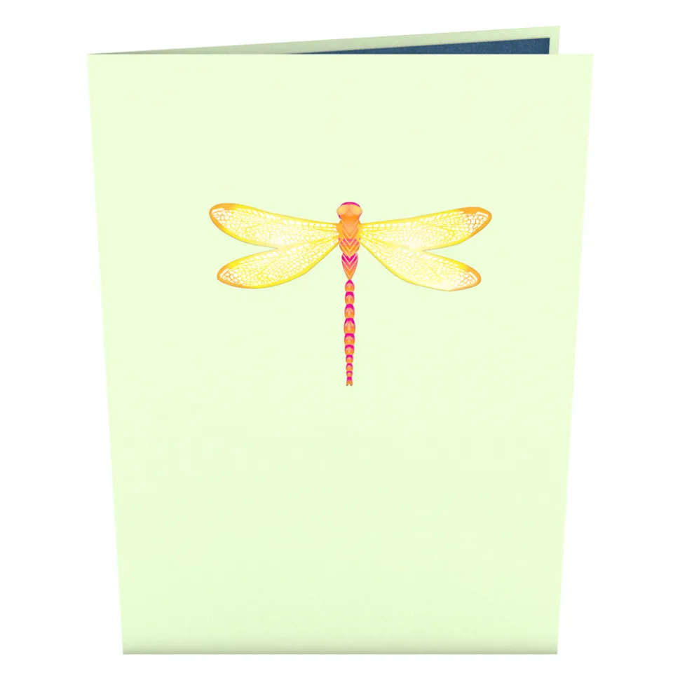 Lovepop Greeting Cards|Just Because|Dragonfly on Water Lily Pop-Up Card