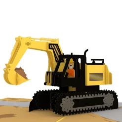 Kids Lovepop Greeting Cards|Just Because|Excavator Pop-Up Card