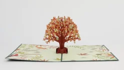 Lovepop Greeting Cards|Thanksgiving 11/27|Fall Woodland Animal Tree Pop-Up Card