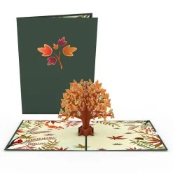 Lovepop Greeting Cards|Thanksgiving 11/27|Fall Woodland Animal Tree Pop-Up Card