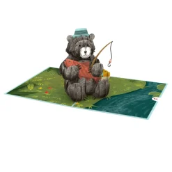 Lovepop Father'S Day 6/15|Dad|Father’s Day Fishing Bear Pop-Up Card