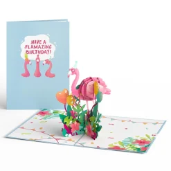 Lovepop Greeting Cards|Birthday|Flamazing Birthday Flamingo Pop-Up Card