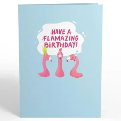 Lovepop Greeting Cards|Birthday|Flamazing Birthday Flamingo Pop-Up Card