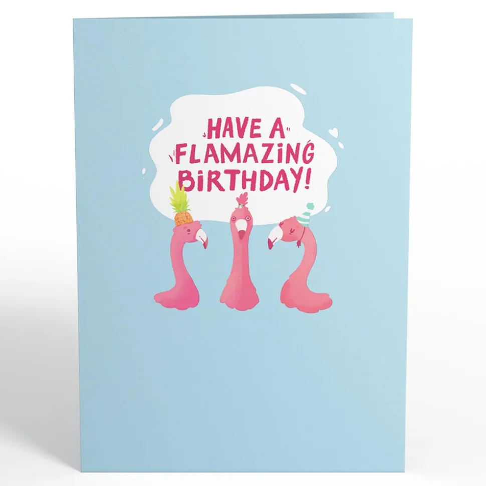 Lovepop Greeting Cards|Birthday|Flamazing Birthday Flamingo Pop-Up Card